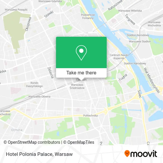 Hotel Polonia Palace map