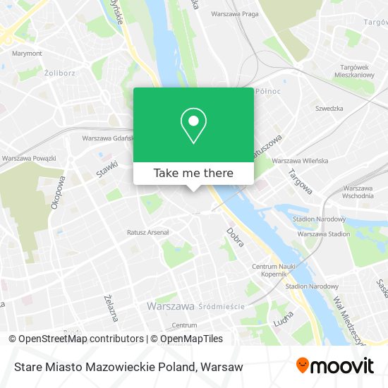 Stare Miasto Mazowieckie Poland map