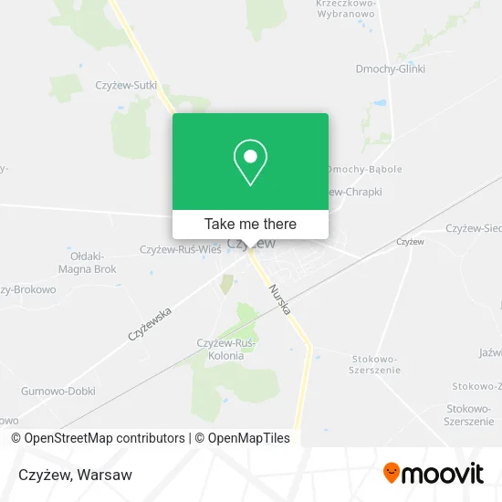 Czyżew map