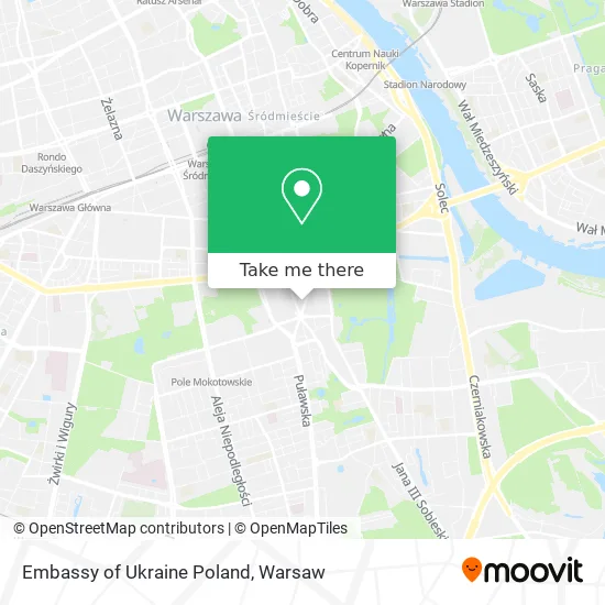 Карта Embassy of Ukraine Poland