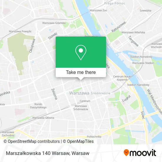 Marszałkowska 140 Warsaw map