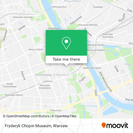 Fryderyk Chopin Museum map