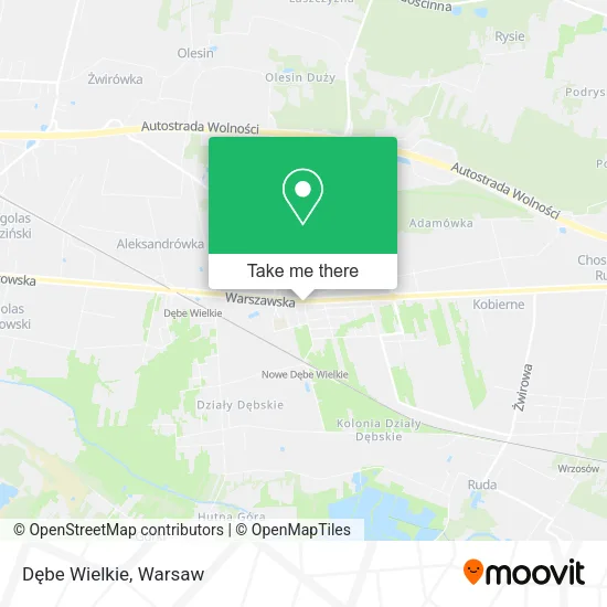 Dębe Wielkie map