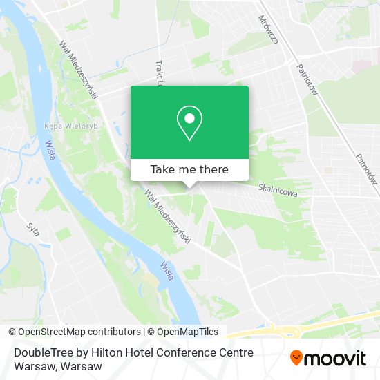 DoubleTree by Hilton Hotel Conference Centre Warsaw map