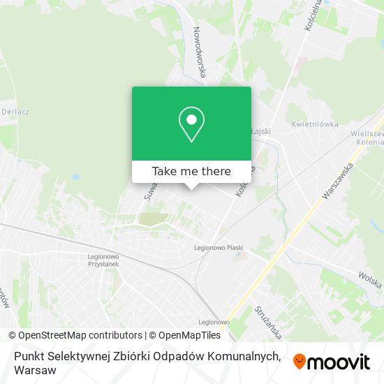 Punkt Selektywnej Zbiórki Odpadów Komunalnych map