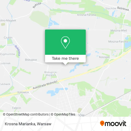 Krosna Marianka map