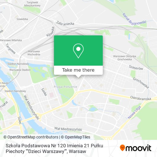 Szkoła Podstawowa Nr 120 Imienia 21 Pułku Piechoty ""Dzieci Warszawy"" map