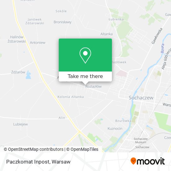 Paczkomat Inpost map