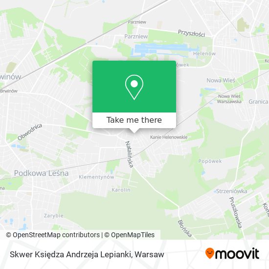 Skwer Księdza Andrzeja Lepianki map