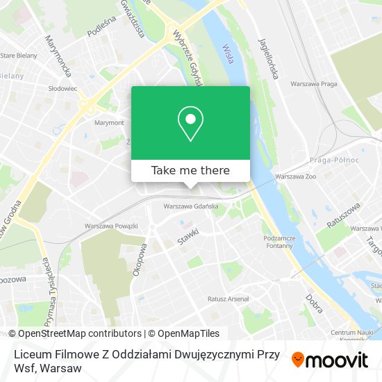 Liceum Filmowe Z Oddziałami Dwujęzycznymi Przy Wsf map