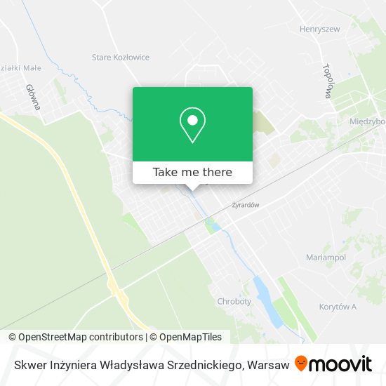 Skwer Inżyniera Władysława Srzednickiego map