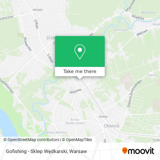 Gofishing - Sklep Wędkarski map