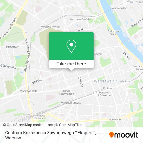 Centrum Kształcenia Zawodowego ""Ekspert"" map