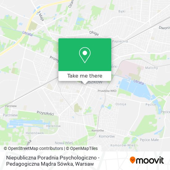 Niepubliczna Poradnia Psychologiczno - Pedagogiczna Mądra Sówka map