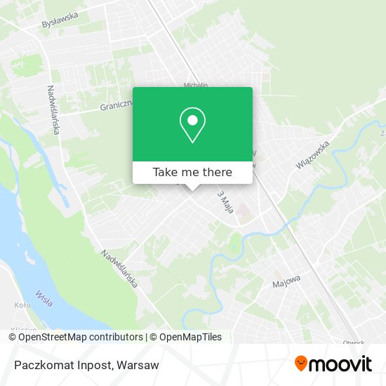 Paczkomat Inpost map