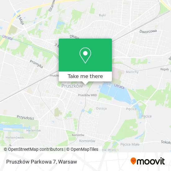 Карта Pruszków Parkowa 7