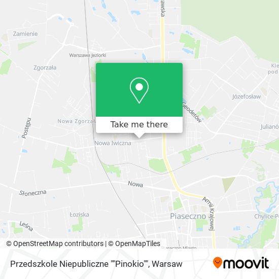 Przedszkole Niepubliczne ""Pinokio"" map