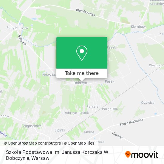 Szkoła Podstawowa Im. Janusza Korczaka W Dobczynie map