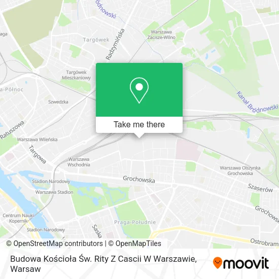 Budowa Kościoła Św. Rity Z Cascii W Warszawie map