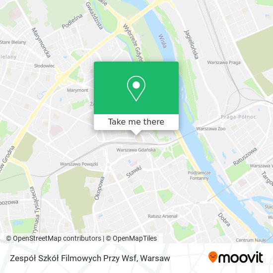 Zespół Szkół Filmowych Przy Wsf map