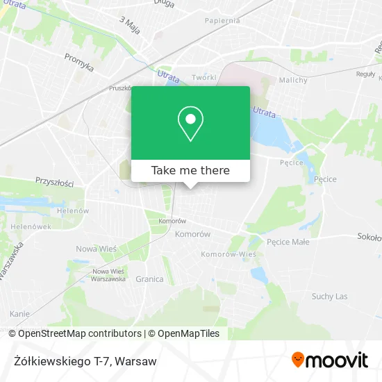 Żółkiewskiego T-7 map