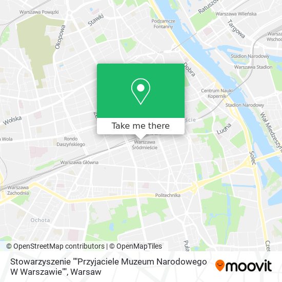 Stowarzyszenie ""Przyjaciele Muzeum Narodowego W Warszawie"" map