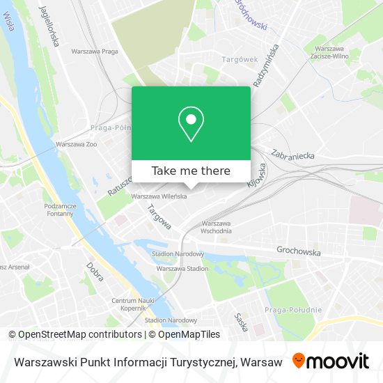 Warszawski Punkt Informacji Turystycznej map