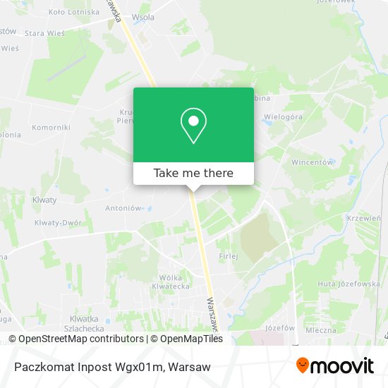 Paczkomat Inpost Wgx01m map