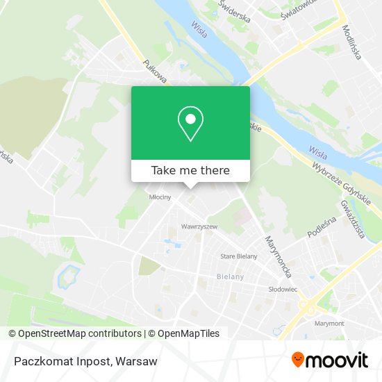 Paczkomat Inpost map