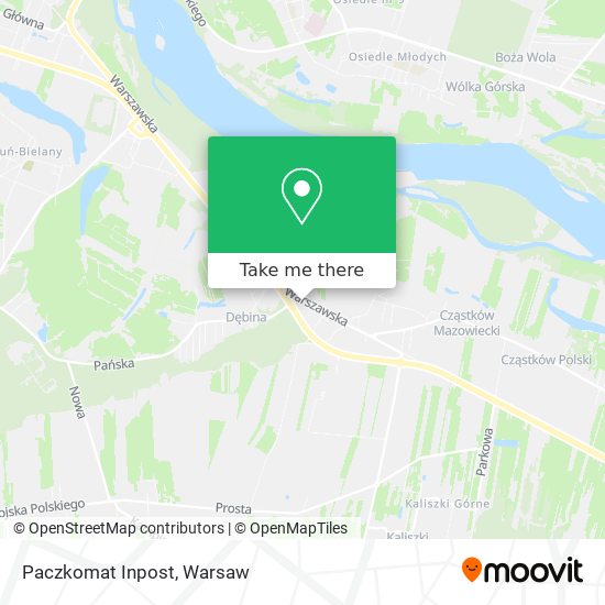 Paczkomat Inpost map