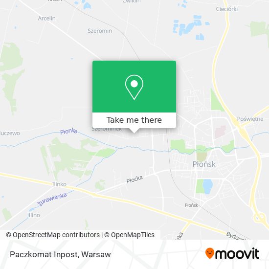 Paczkomat Inpost map