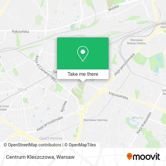 Centrum Kleszczowa map