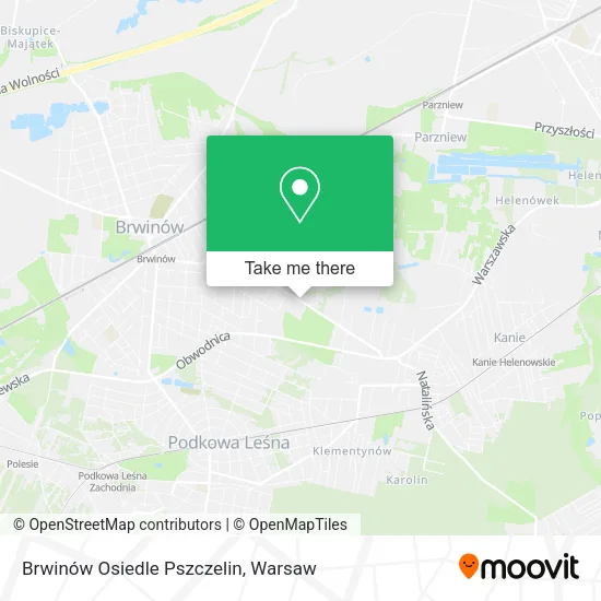 Карта Brwinów Osiedle Pszczelin