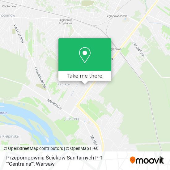 Карта Przepompownia Ścieków Sanitarnych P-1 ""Centralna""