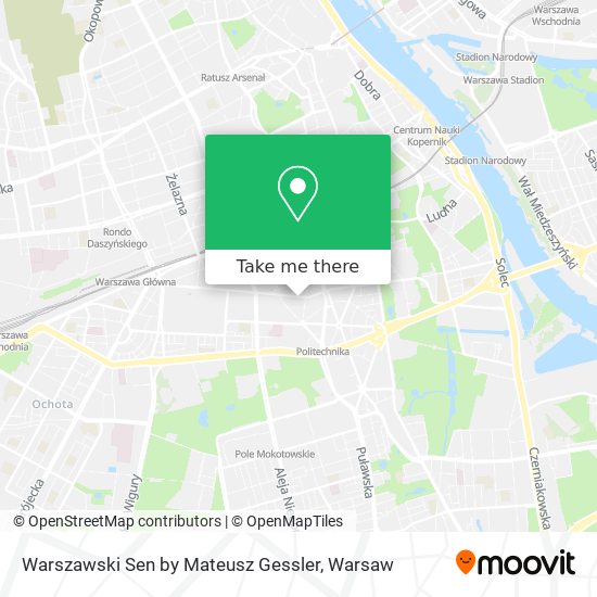 Warszawski Sen by Mateusz Gessler map