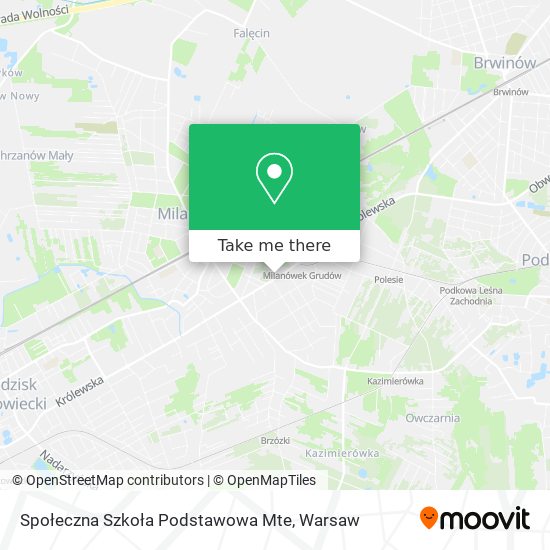 Społeczna Szkoła Podstawowa Mte map