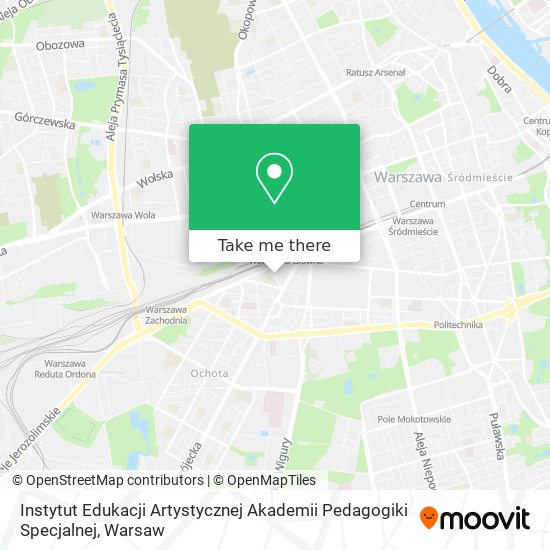 Instytut Edukacji Artystycznej Akademii Pedagogiki Specjalnej map