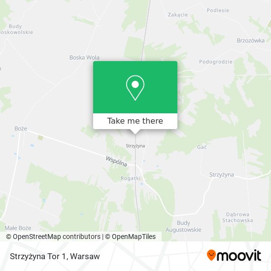 Strzyżyna Tor 1 map