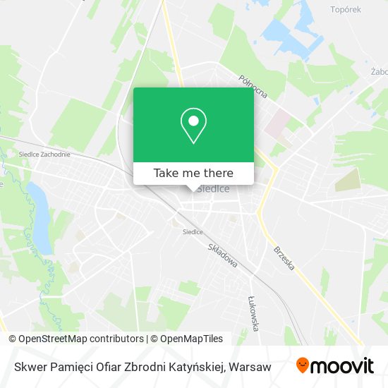 Skwer Pamięci Ofiar Zbrodni Katyńskiej map