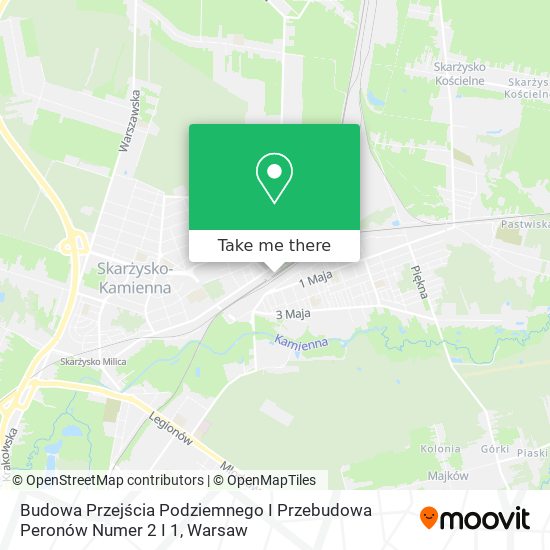 Budowa Przejścia Podziemnego I Przebudowa Peronów Numer 2 I 1 map