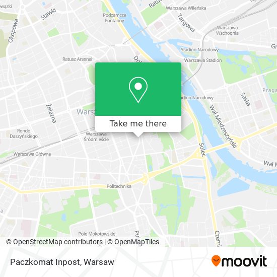 Paczkomat Inpost map