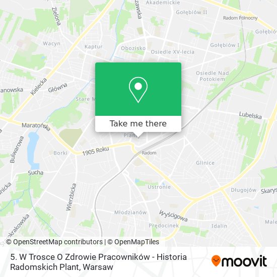 5. W Trosce O Zdrowie Pracowników - Historia Radomskich Plant map