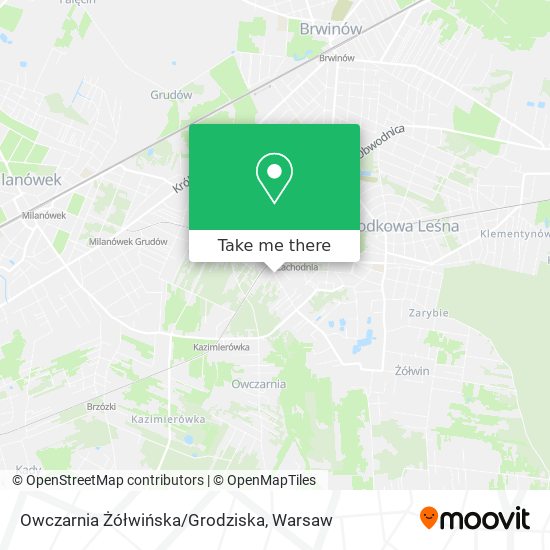 Owczarnia Żółwińska/Grodziska map