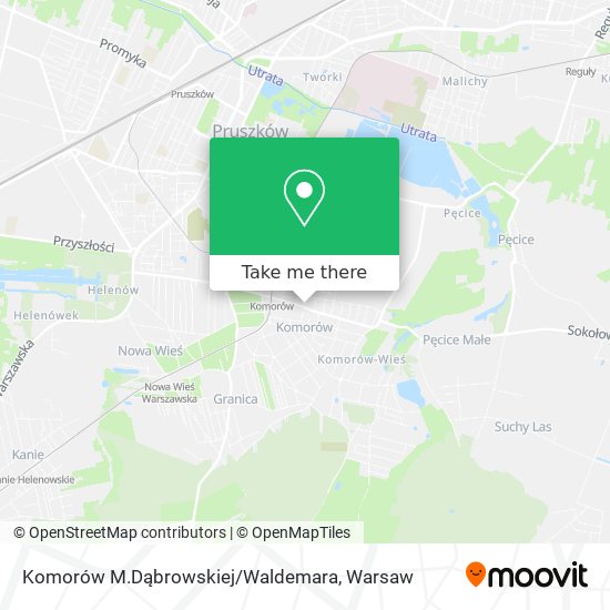 Карта Komorów M.Dąbrowskiej / Waldemara