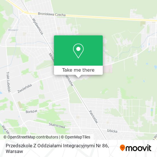 Przedszkole Z Oddziałami Integracyjnymi Nr 86 map