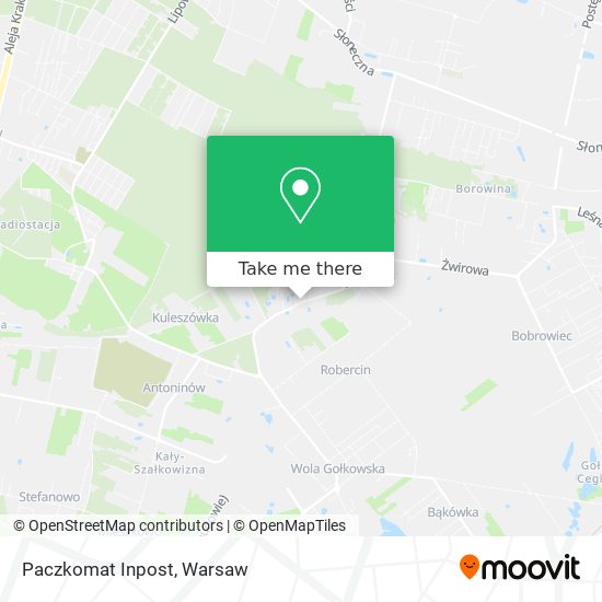 Paczkomat Inpost map