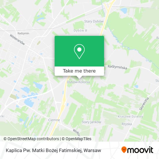 Kaplica Pw. Matki Bożej Fatimskiej map