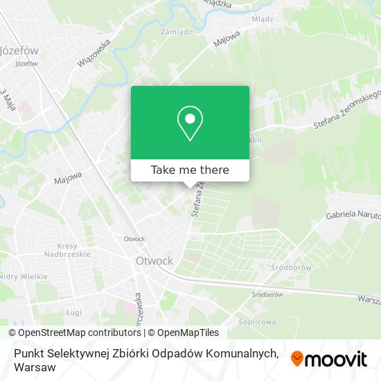 Punkt Selektywnej Zbiórki Odpadów Komunalnych map