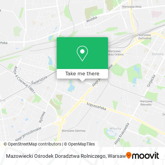 Mazowiecki Ośrodek Doradztwa Rolniczego map