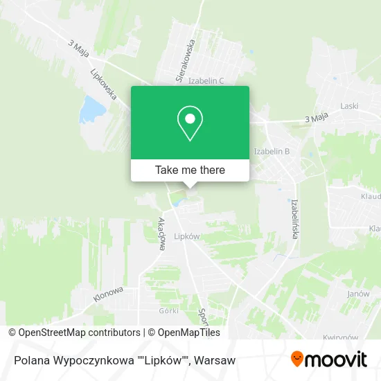 Карта Polana Wypoczynkowa ""Lipków""